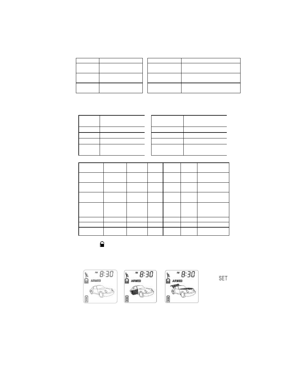 F. alarm operating condition | Auto Page RS-855lcd User Manual | Page 6 / 29