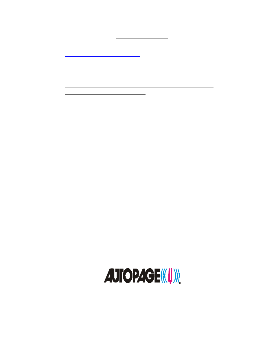 Auto Page RF-225 User Manual | Page 8 / 8