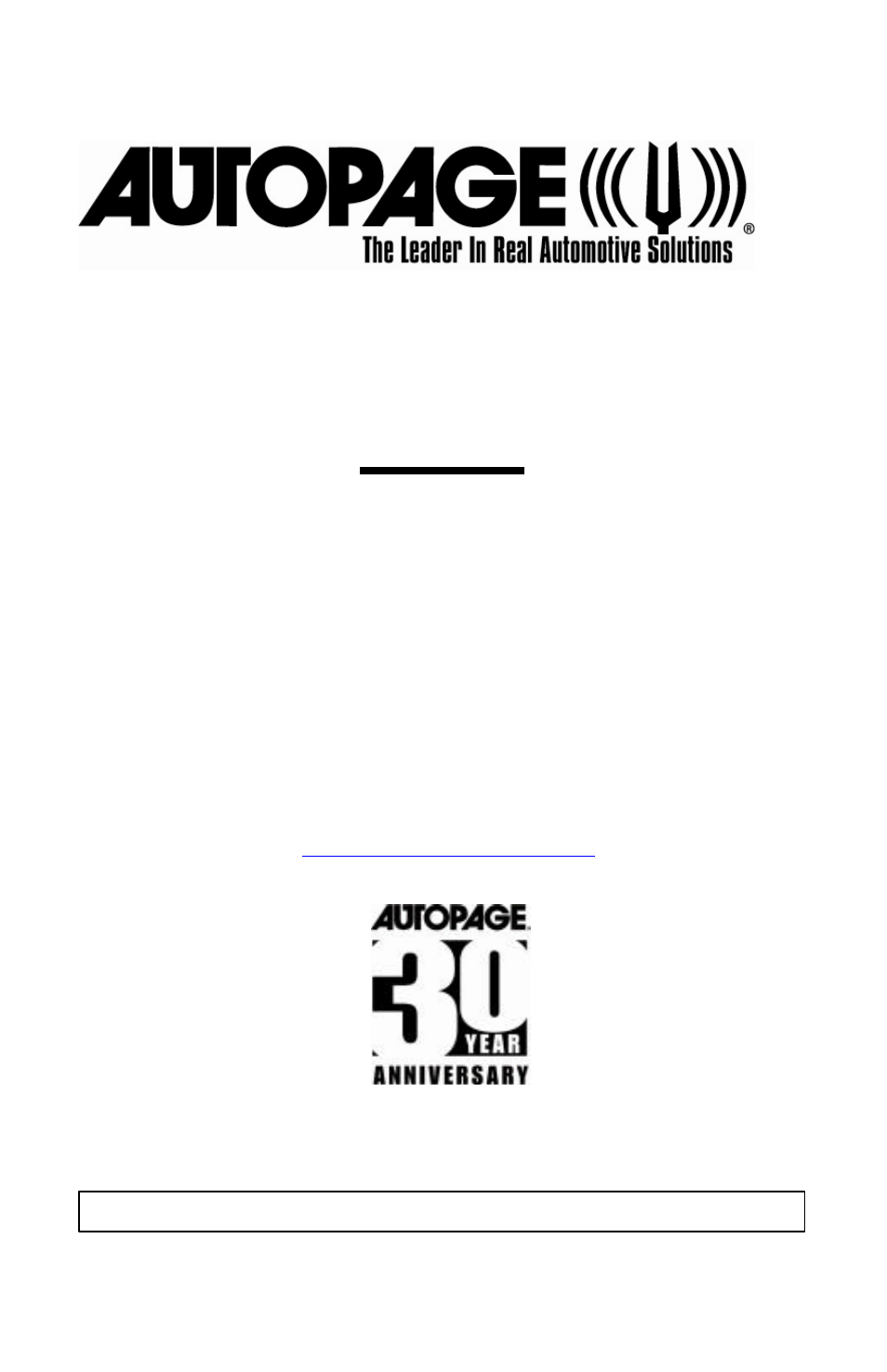 Auto Page RS-60 User Manual | 9 pages