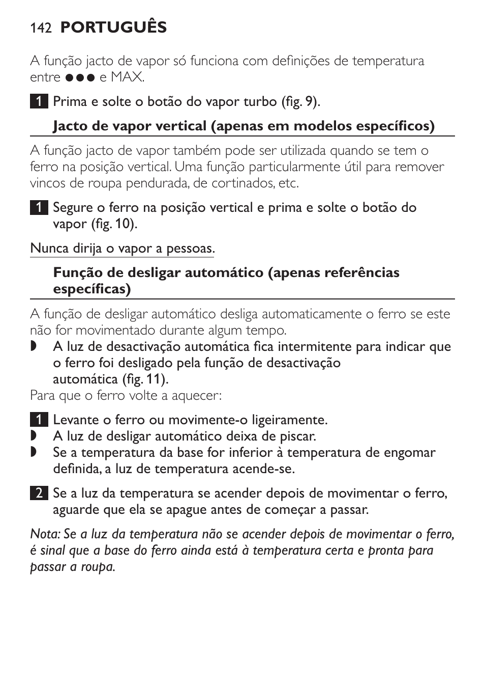 Philips 1900 series Fer vapeur User Manual | Page 142 / 176