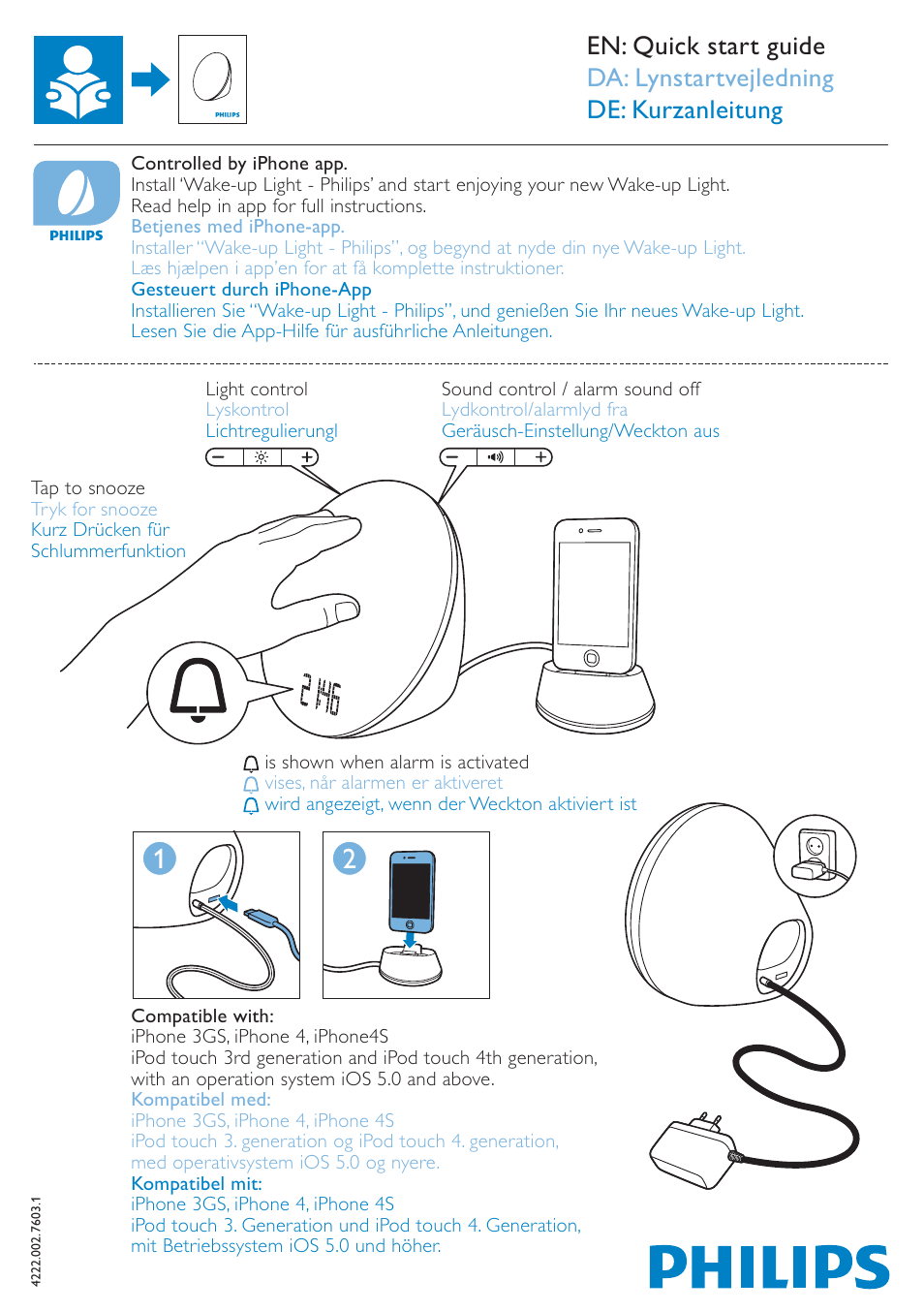 Philips Éveil Lumière User Manual | 4 pages