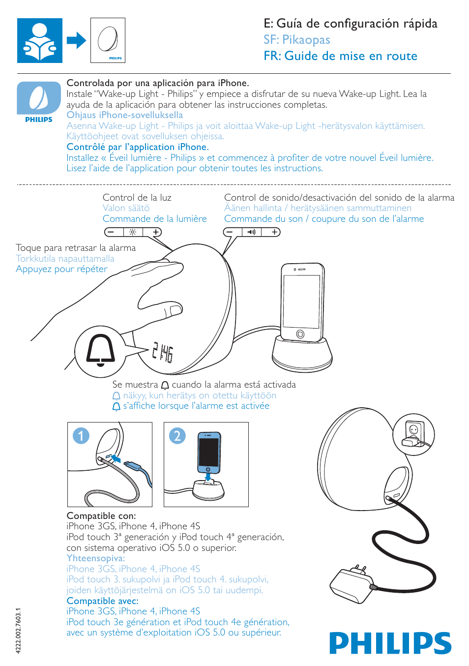 Philips Éveil Lumière User Manual | Page 2 / 4