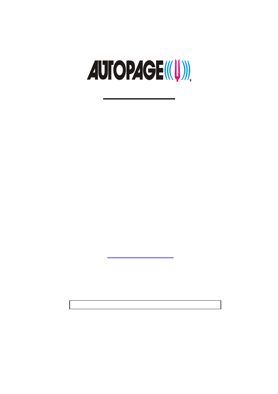 Auto Page RS-1000 User Manual | 24 pages