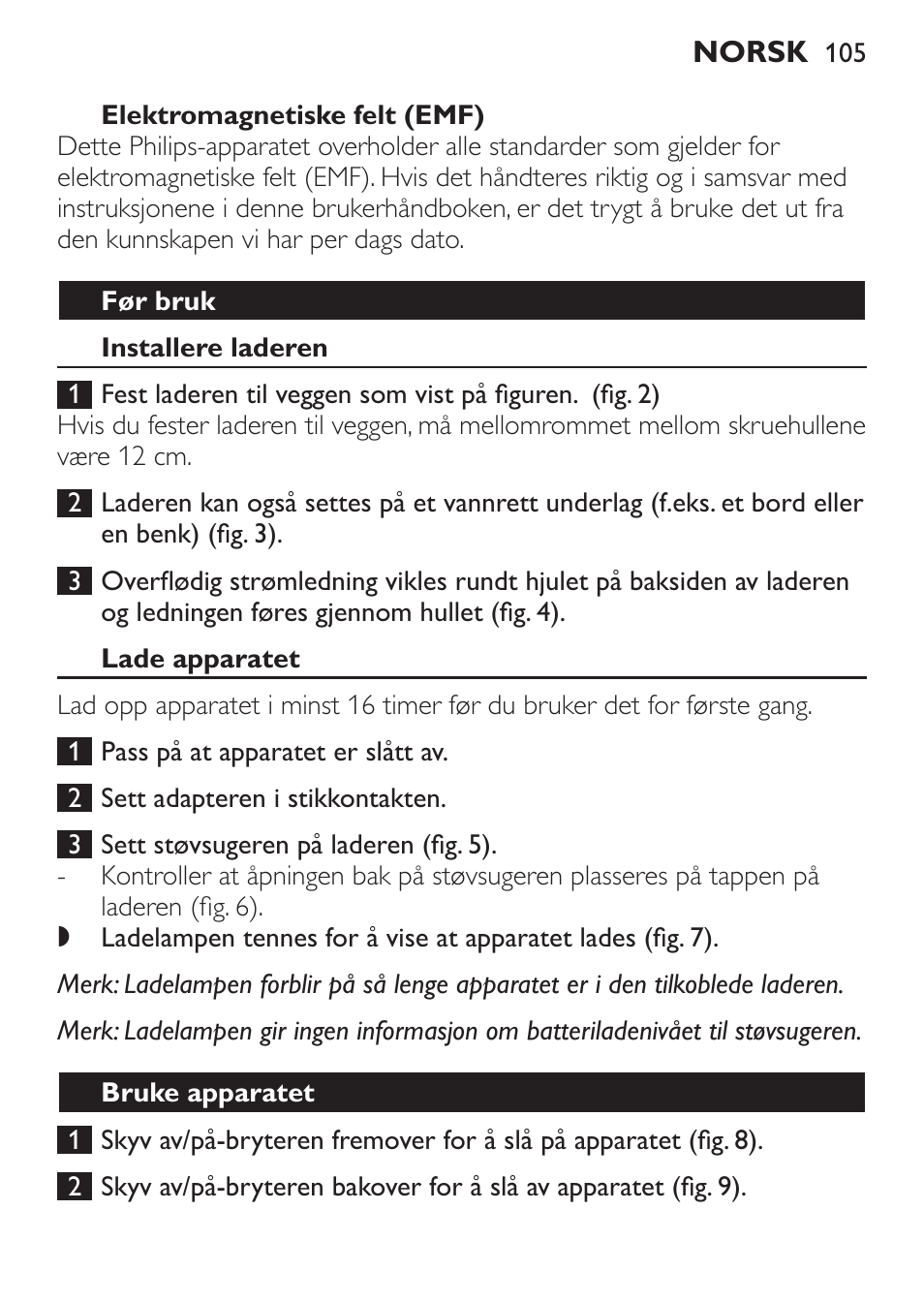 Philips MiniVac Aspirateur à main User Manual | Page 105 / 148