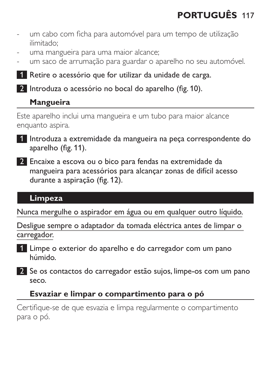 Philips MiniVac Aspirateur à main User Manual | Page 117 / 148