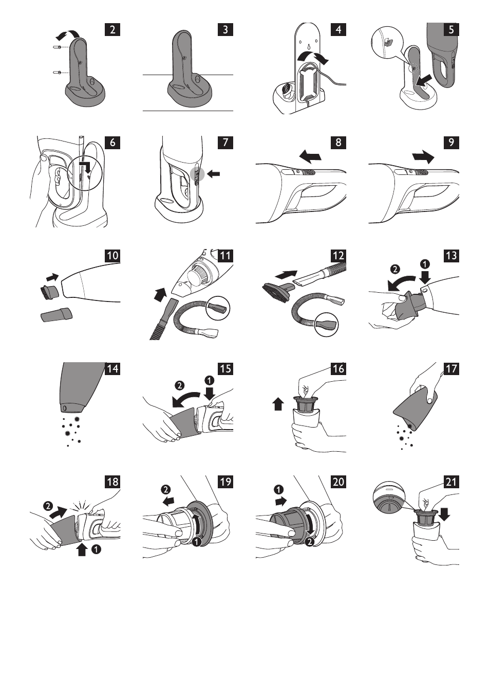 Philips MiniVac Aspirateur à main User Manual | Page 145 / 148