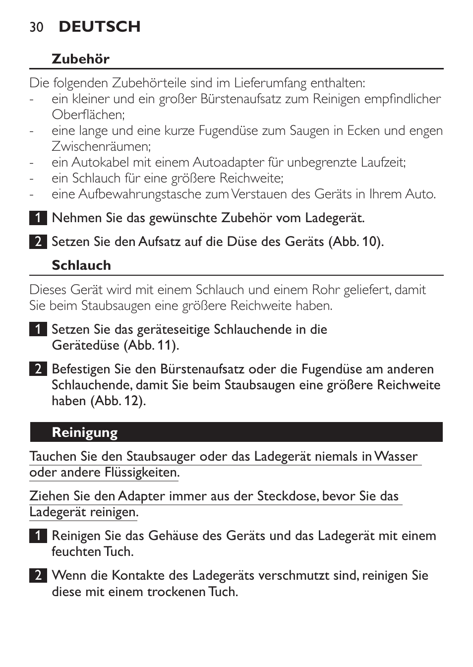 Philips MiniVac Aspirateur à main User Manual | Page 30 / 148