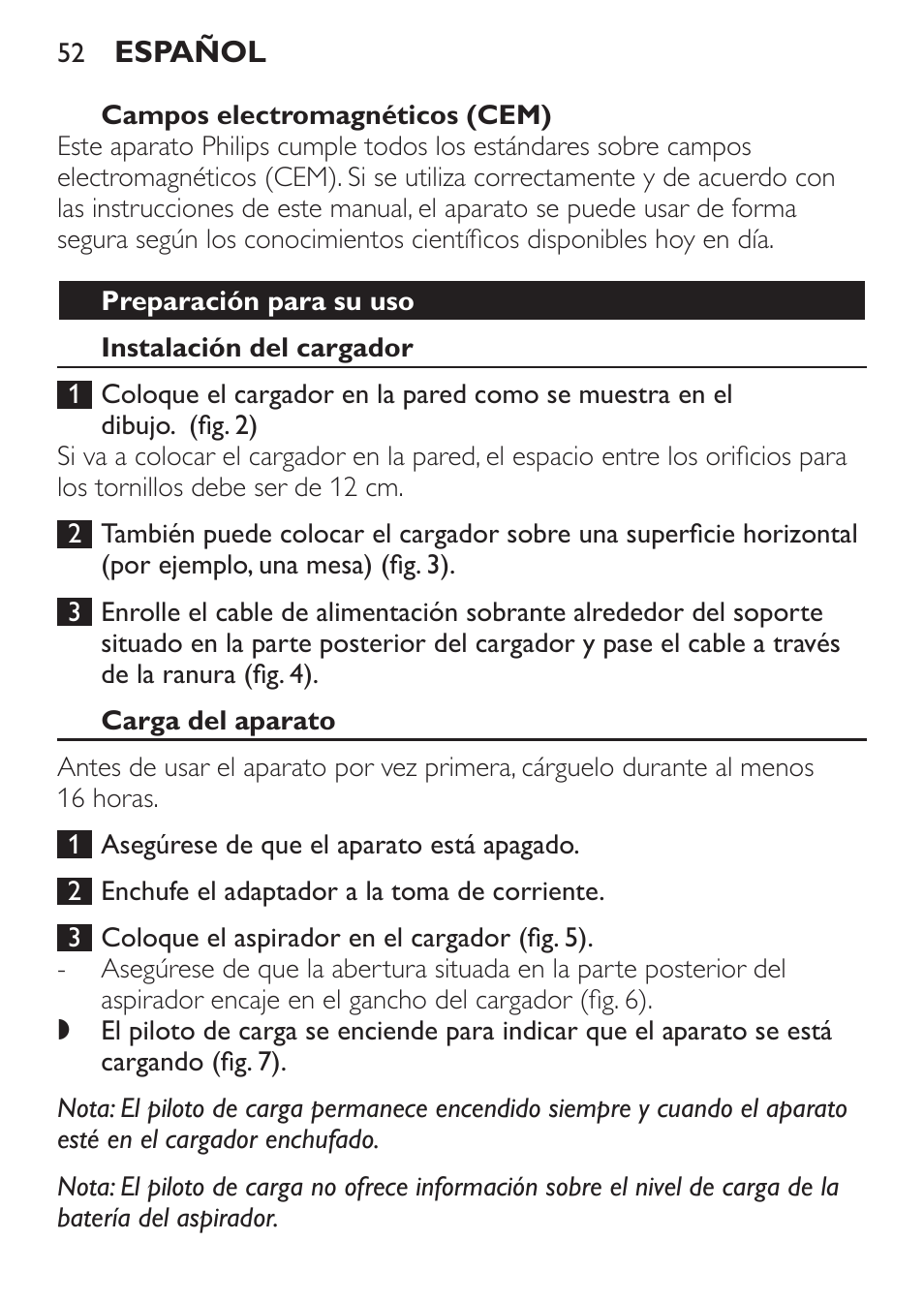 Philips MiniVac Aspirateur à main User Manual | Page 52 / 148