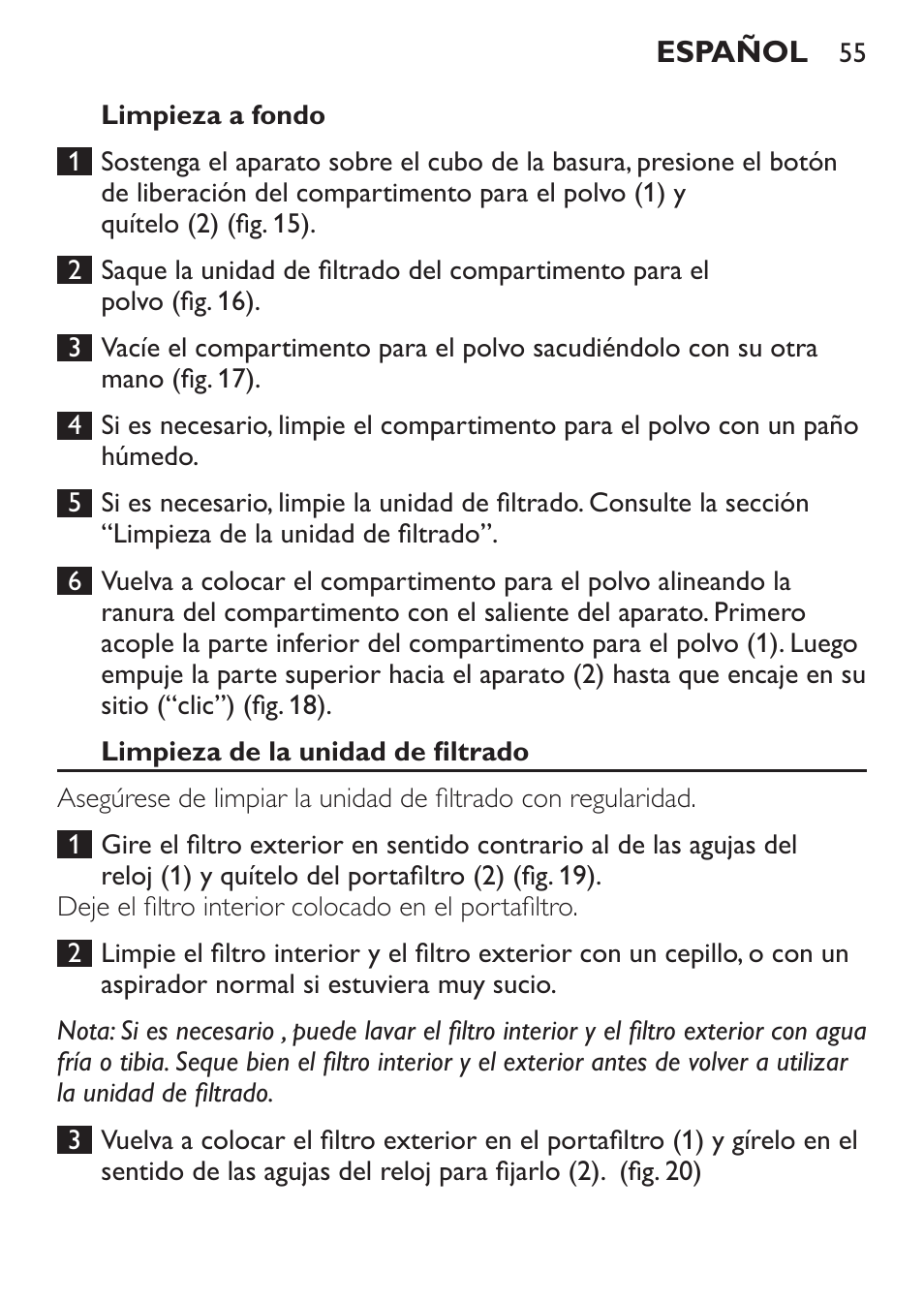 Philips MiniVac Aspirateur à main User Manual | Page 55 / 148