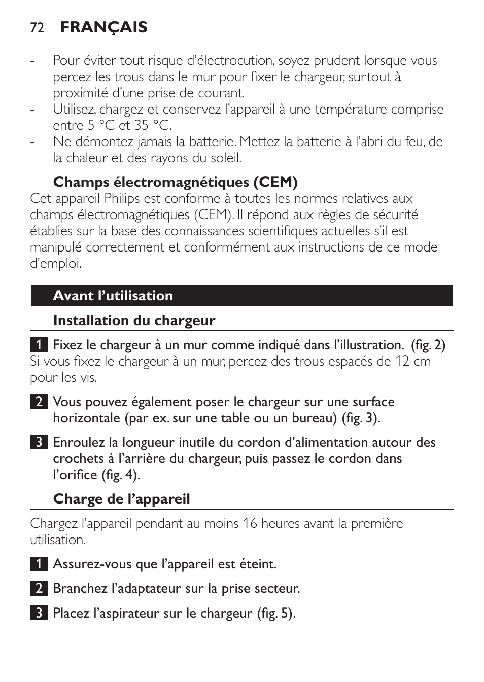 Philips MiniVac Aspirateur à main User Manual | Page 72 / 148