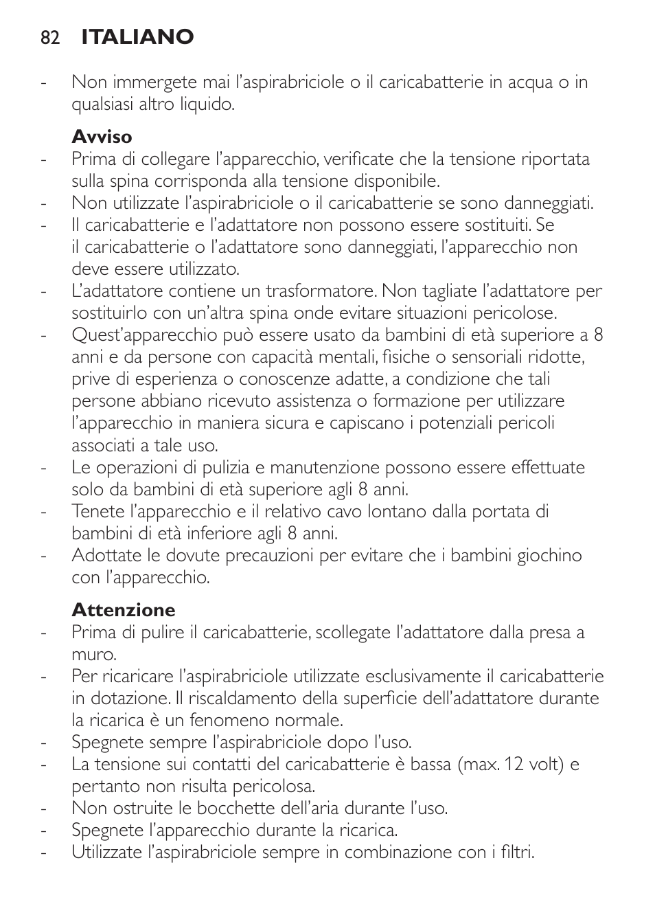 Philips MiniVac Aspirateur à main User Manual | Page 82 / 148