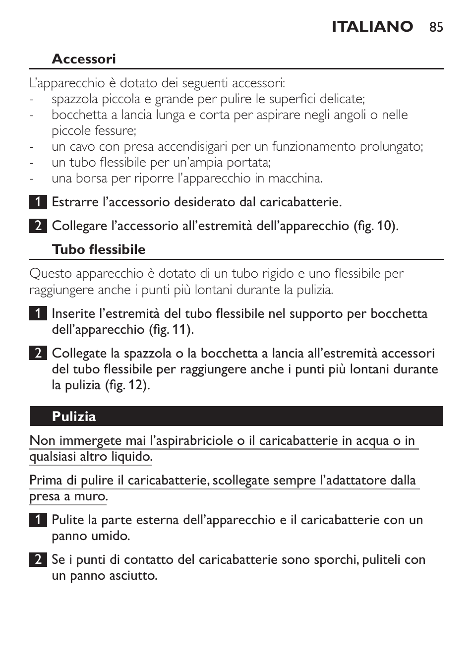 Philips MiniVac Aspirateur à main User Manual | Page 85 / 148