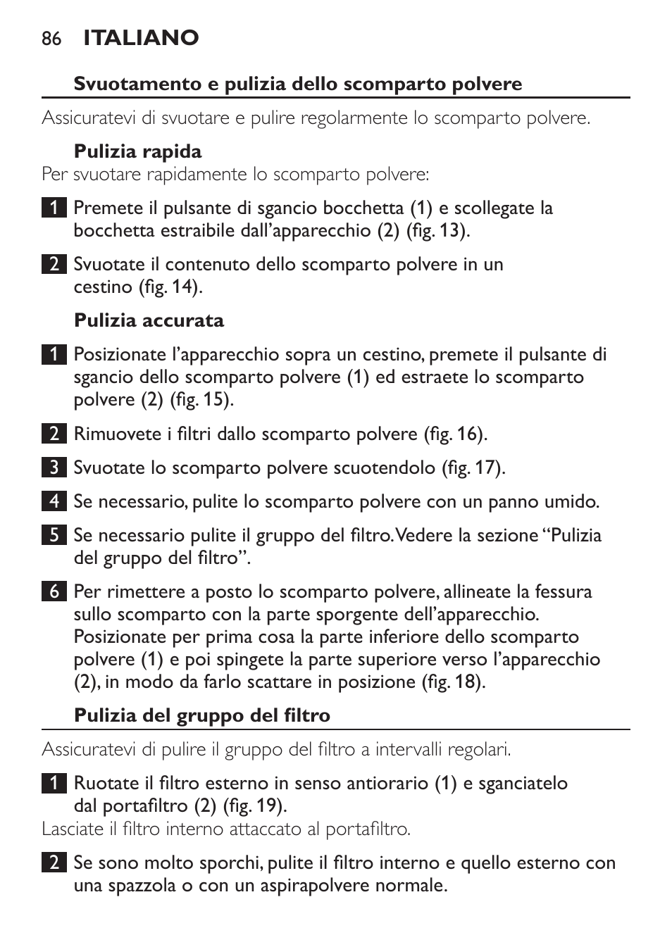 Philips MiniVac Aspirateur à main User Manual | Page 86 / 148