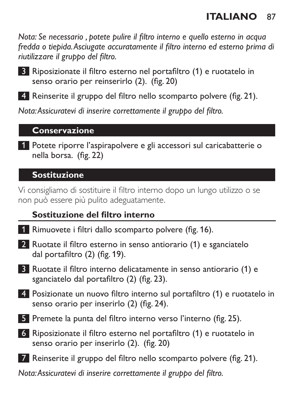 Philips MiniVac Aspirateur à main User Manual | Page 87 / 148