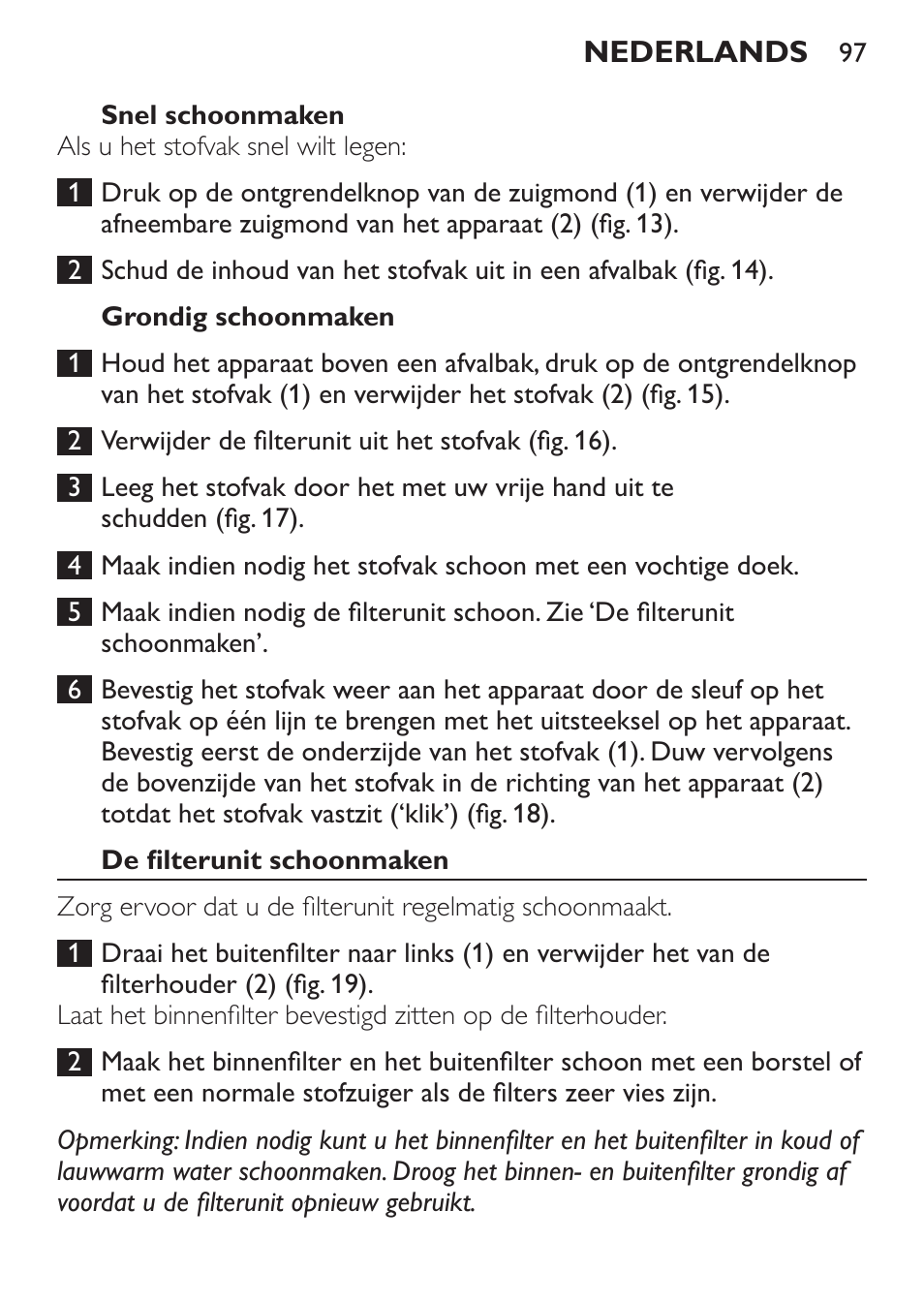 Philips MiniVac Aspirateur à main User Manual | Page 97 / 148