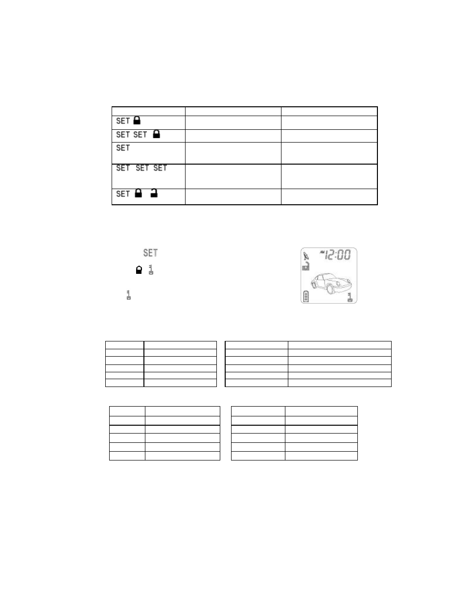 5 lcd display transmitter operation only, Led display | Auto Page RF-520LCD User Manual | Page 5 / 19