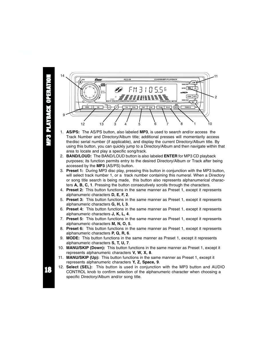 Auto Page ACD-94 User Manual | Page 18 / 24