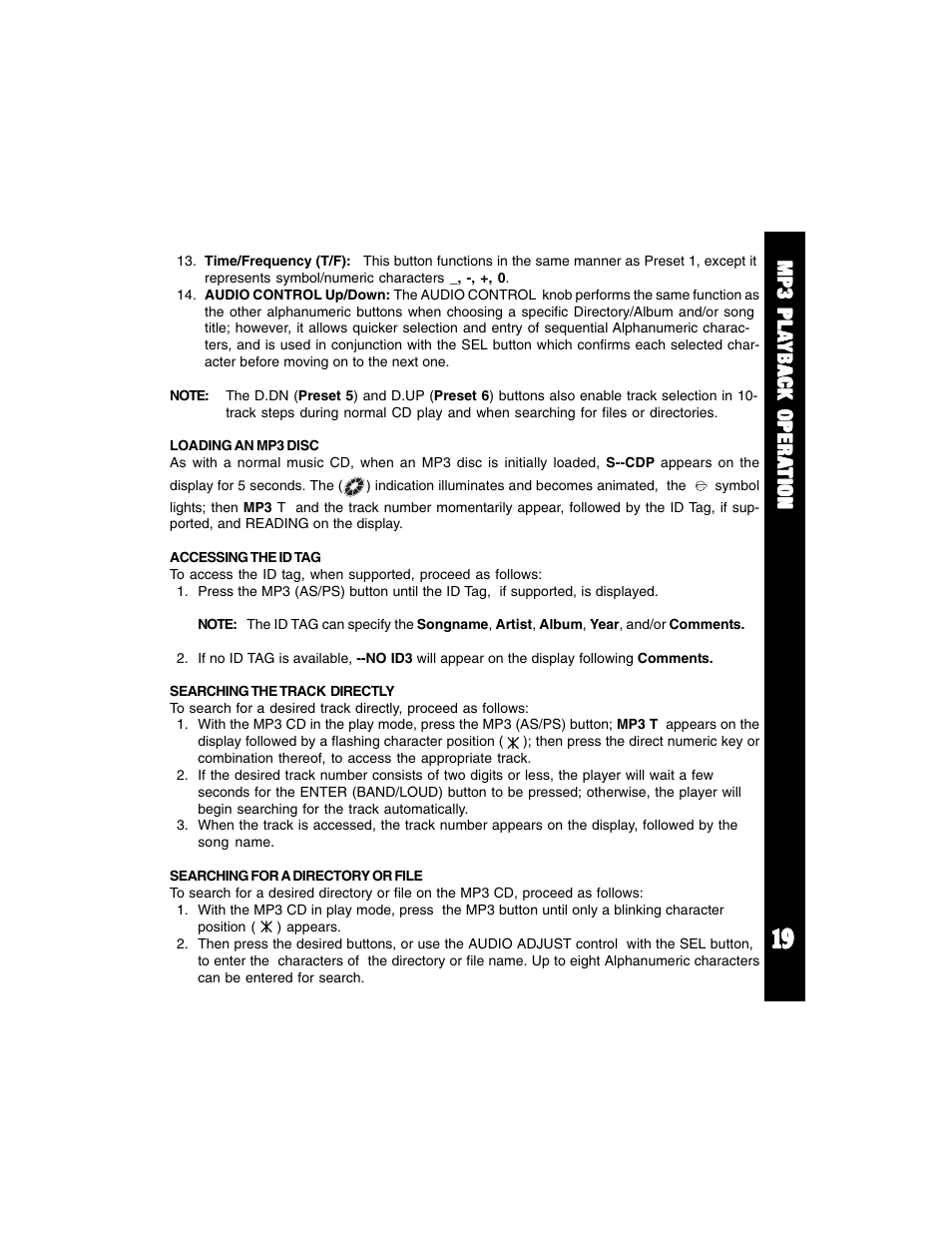 Auto Page ACD-94 User Manual | Page 19 / 24
