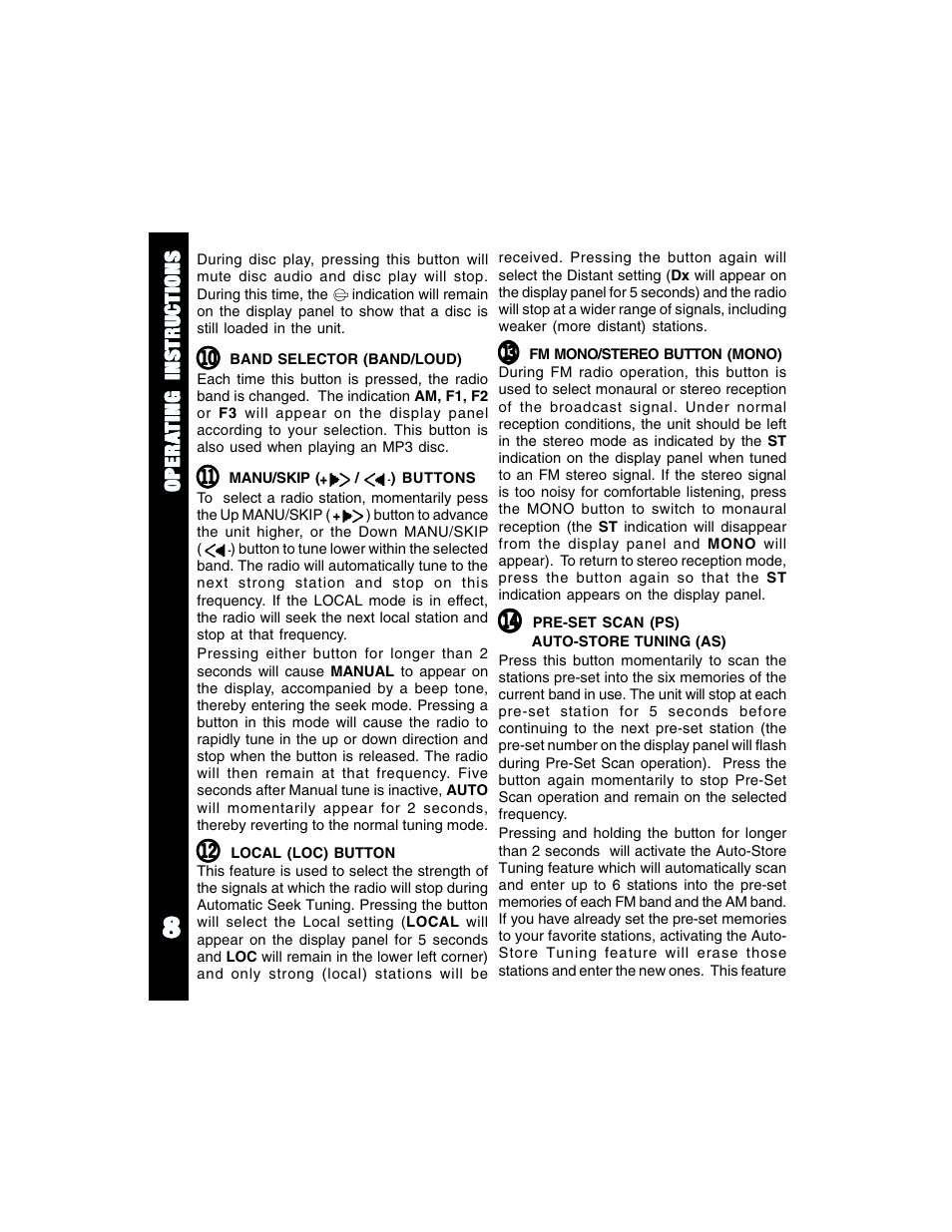 Auto Page ACD-94 User Manual | Page 8 / 24