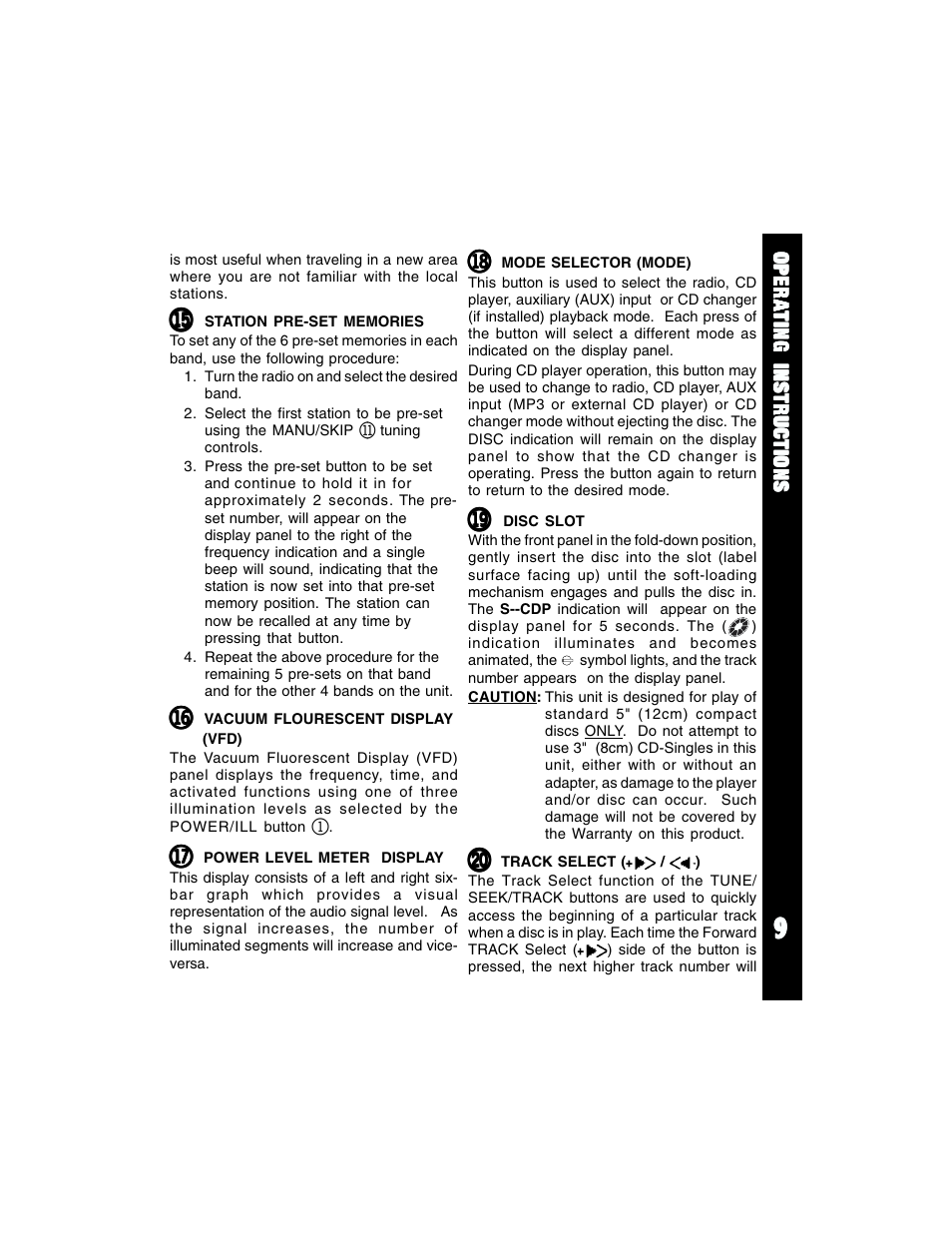 Auto Page ACD-94 User Manual | Page 9 / 24