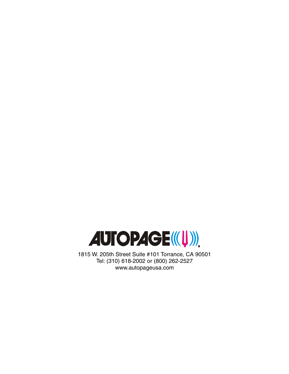 Auto Page RS-650 User Manual | Page 12 / 12