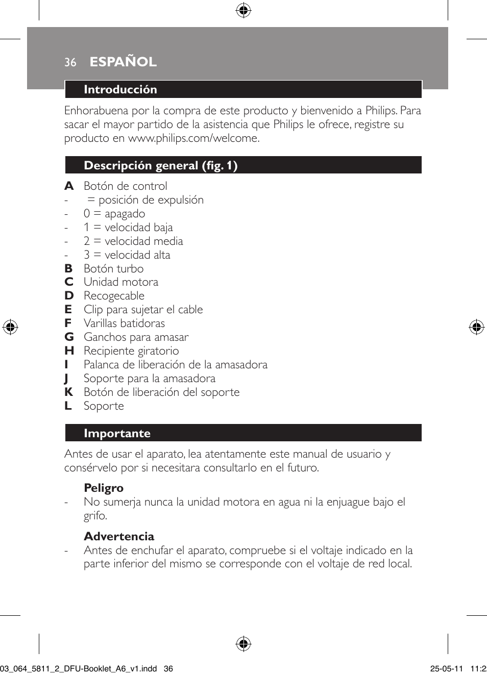 Philips Standmixer User Manual | Page 36 / 120