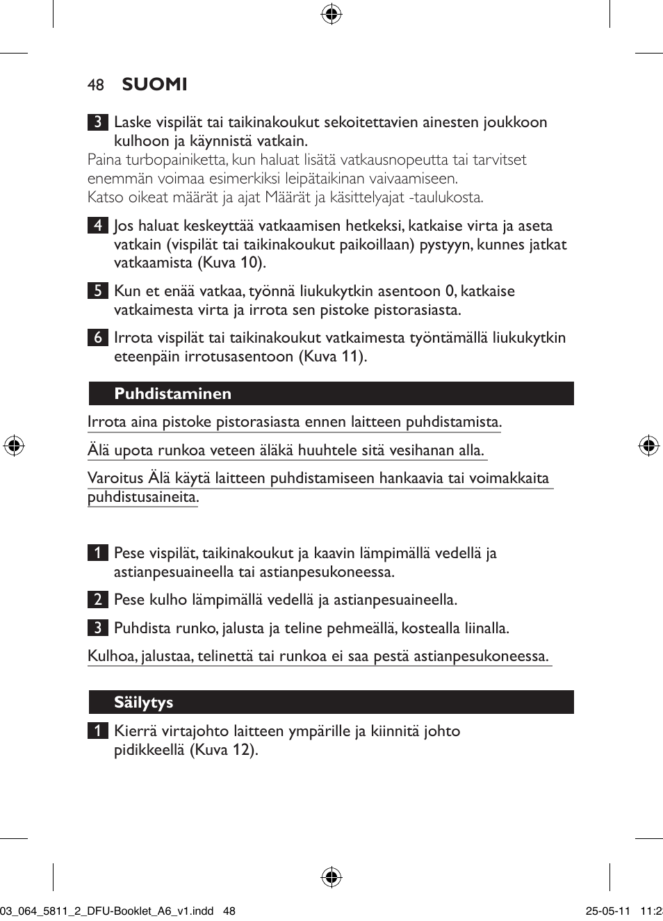 Philips Standmixer User Manual | Page 48 / 120