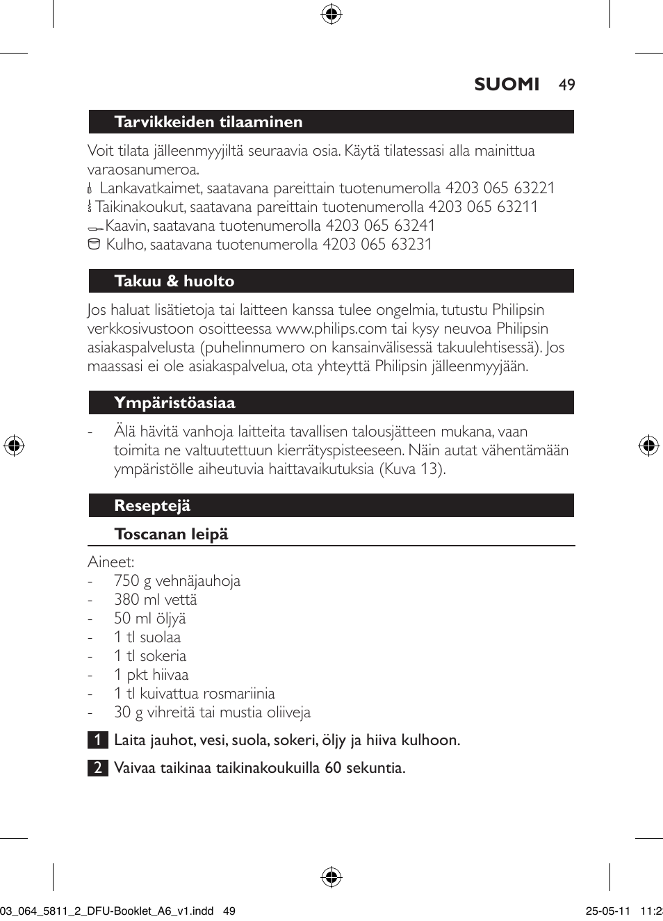 Philips Standmixer User Manual | Page 49 / 120
