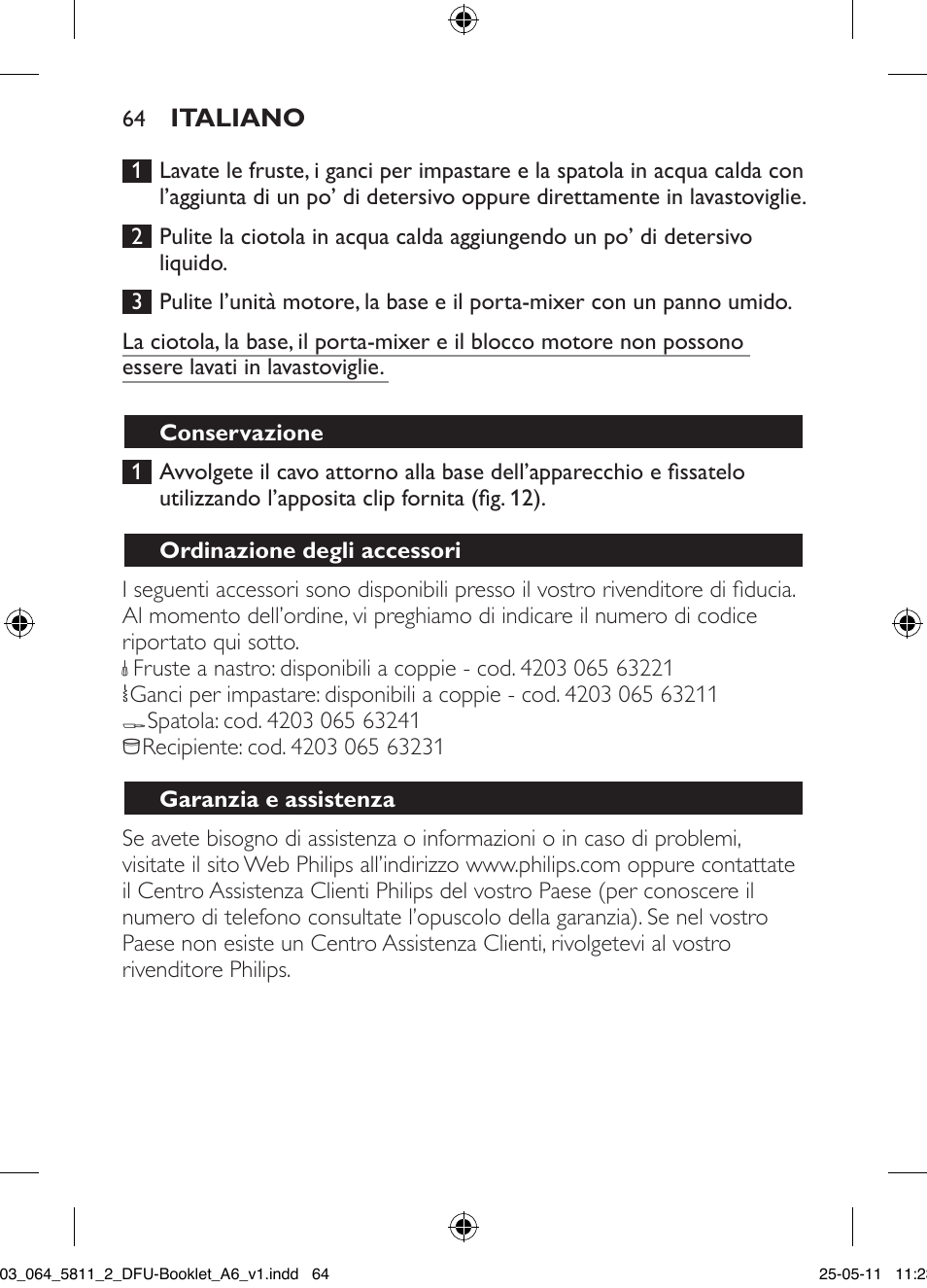 Philips Standmixer User Manual | Page 64 / 120