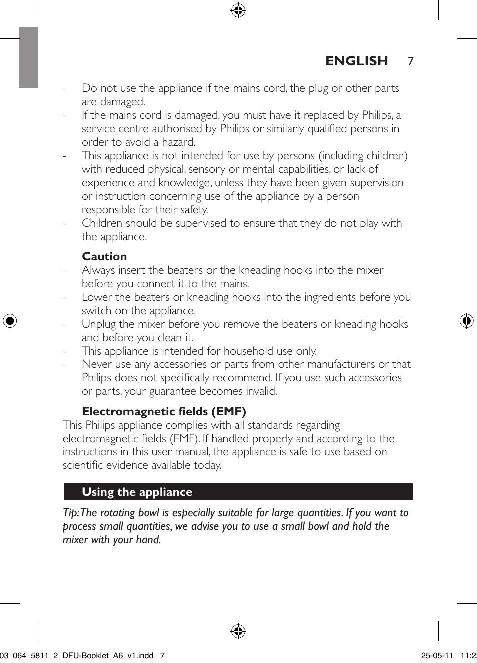 Philips Standmixer User Manual | Page 7 / 120