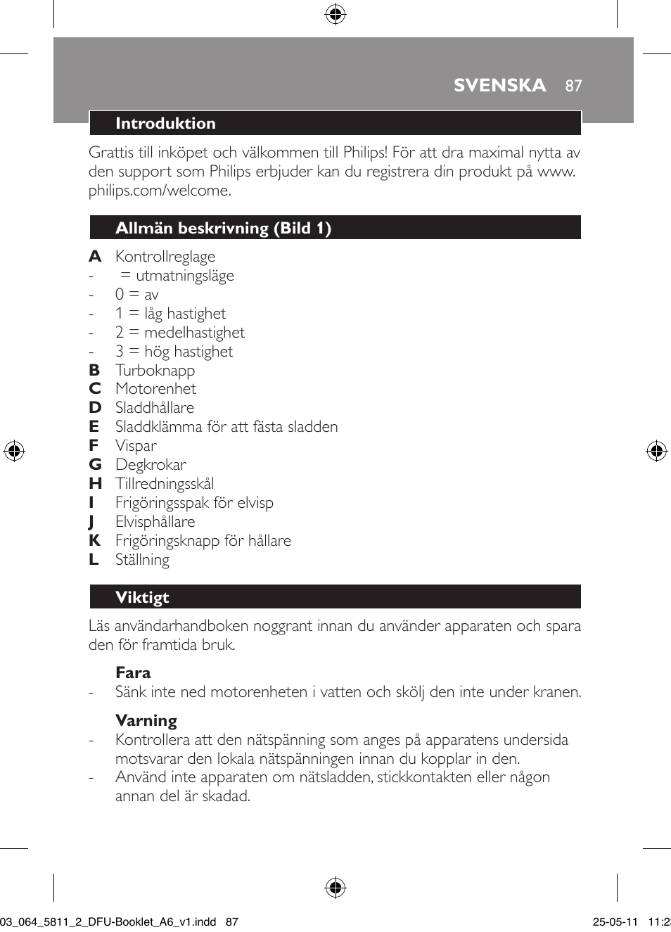 Philips Standmixer User Manual | Page 87 / 120