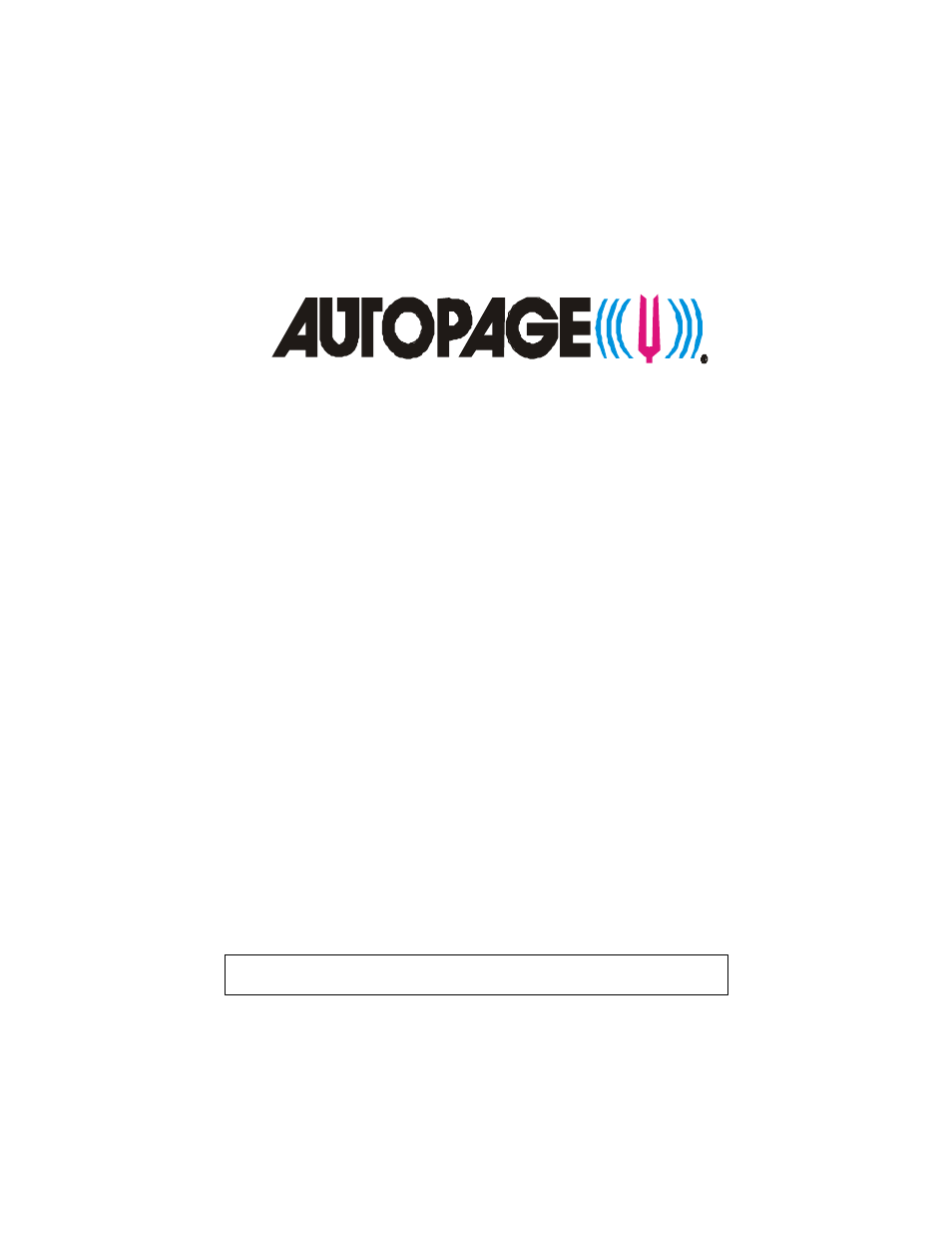 Auto Page RS-610 User Manual | 11 pages