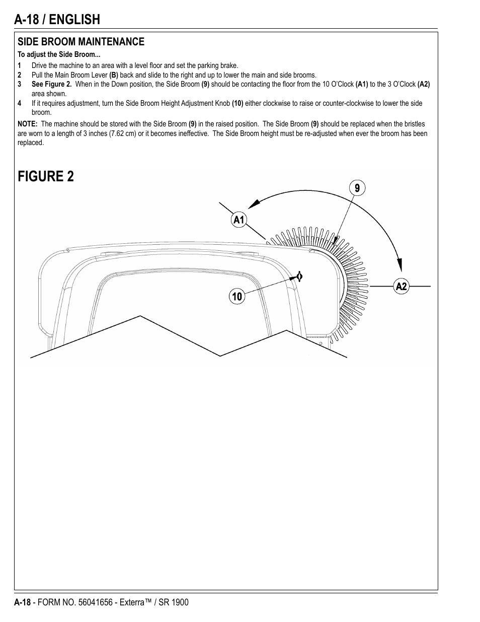 Figure 2, A-18 / english | Nilfisk-ALTO SR 1900 User Manual | Page 18 / 52