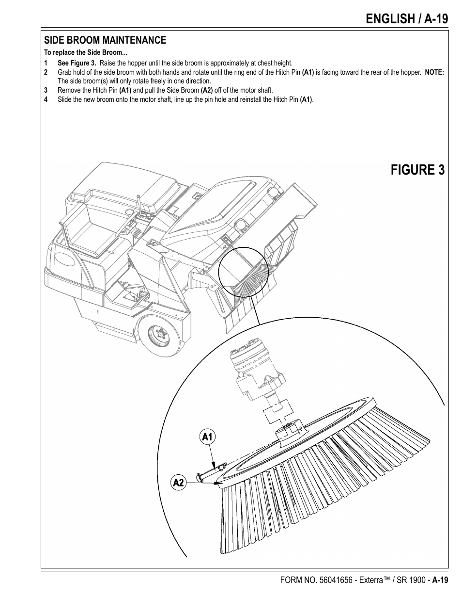 Figure 3, English / a-19 | Nilfisk-ALTO SR 1900 User Manual | Page 19 / 52