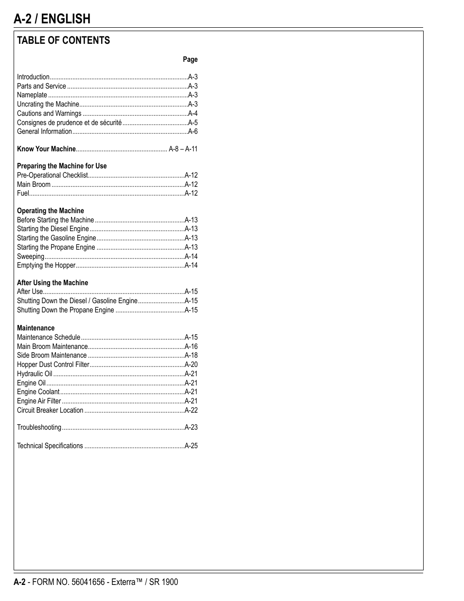 Nilfisk-ALTO SR 1900 User Manual | Page 2 / 52