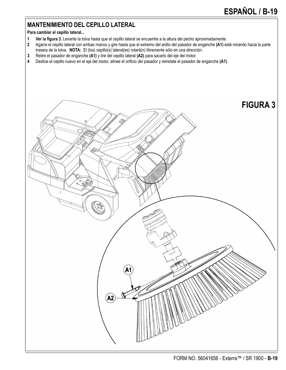 Figura 3, Español / b-19 | Nilfisk-ALTO SR 1900 User Manual | Page 43 / 52