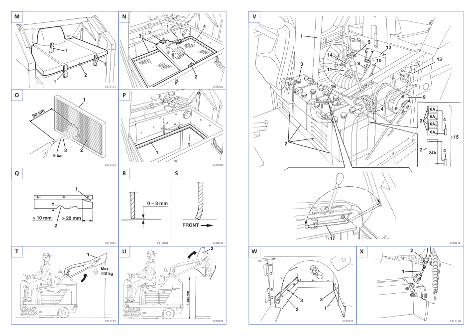 Sw x | Nilfisk-ALTO R 580 B User Manual | Page 23 / 24