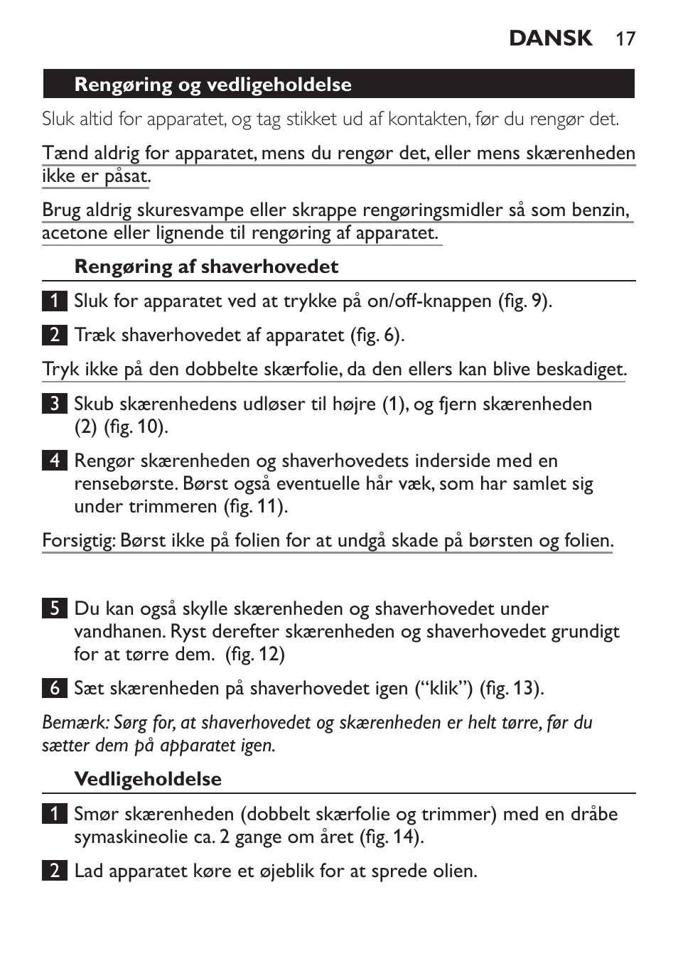 Philips Ladyshave Sensitive User Manual | Page 17 / 116