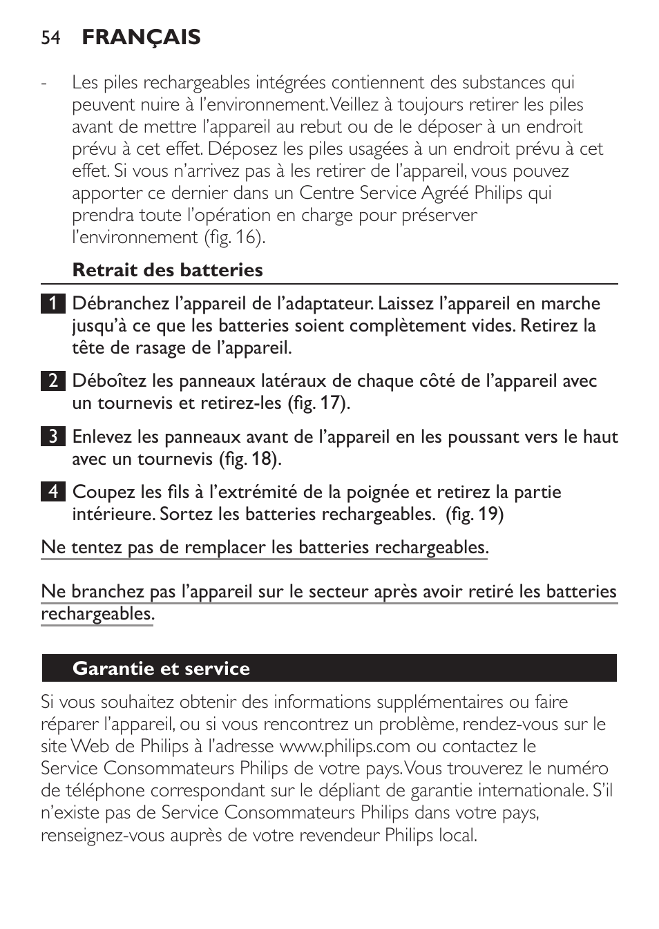 Philips Ladyshave Sensitive User Manual | Page 54 / 116