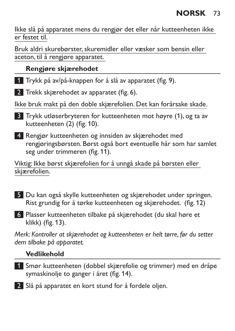 Philips Ladyshave Sensitive User Manual | Page 73 / 116