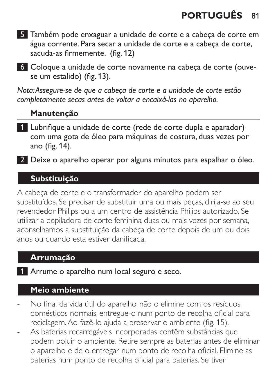 Philips Ladyshave Sensitive User Manual | Page 81 / 116