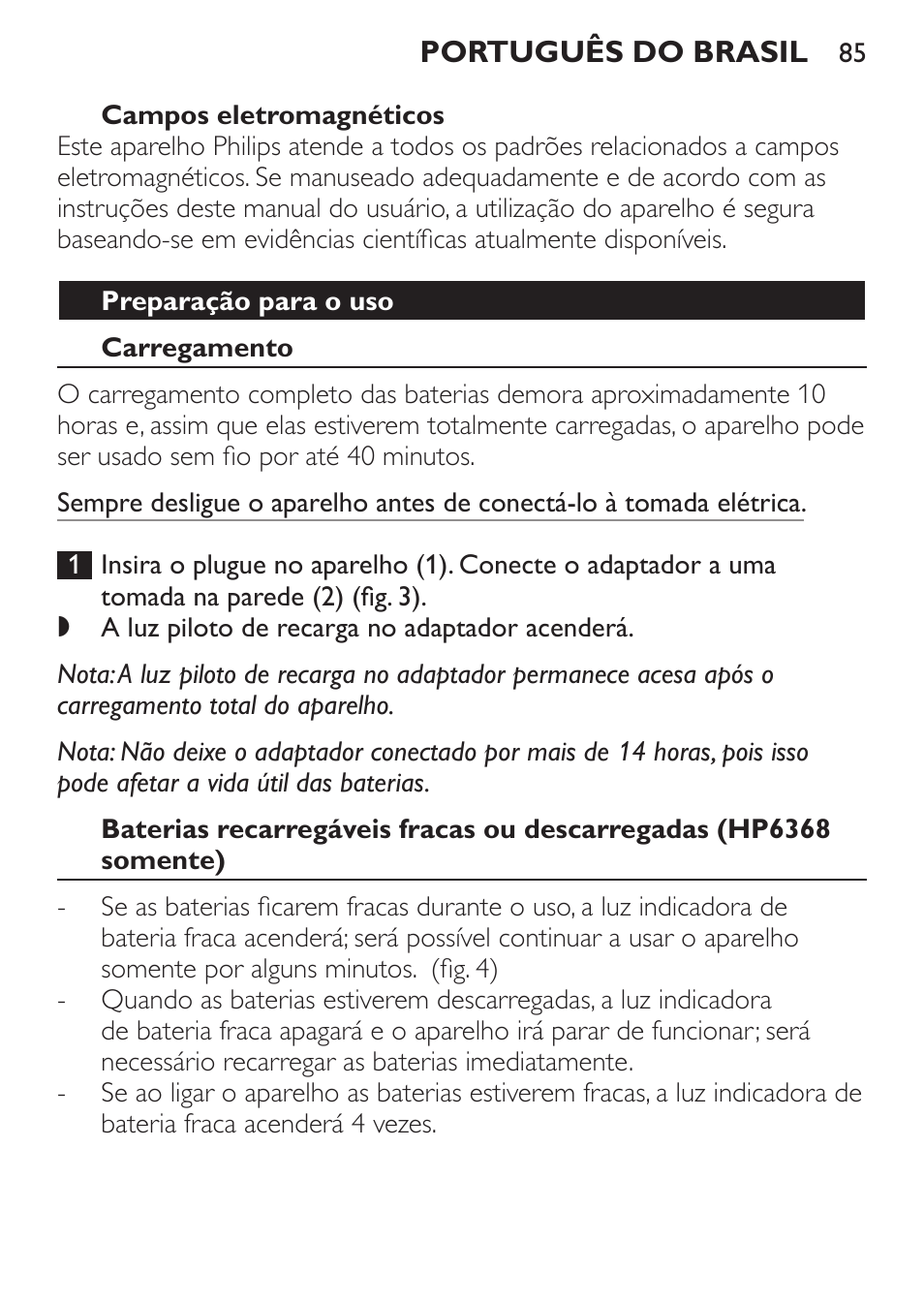 Philips Ladyshave Sensitive User Manual | Page 85 / 116