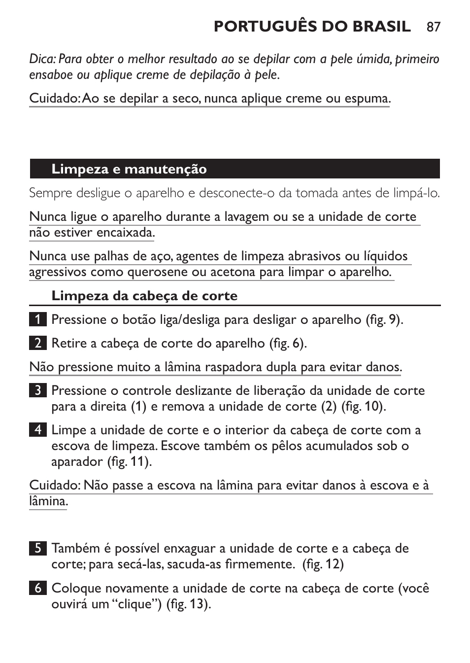 Philips Ladyshave Sensitive User Manual | Page 87 / 116