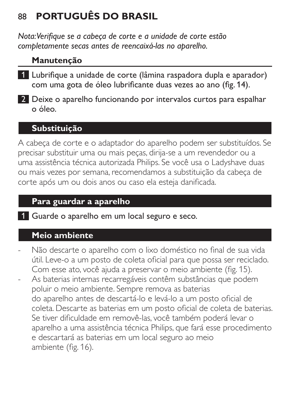 Philips Ladyshave Sensitive User Manual | Page 88 / 116