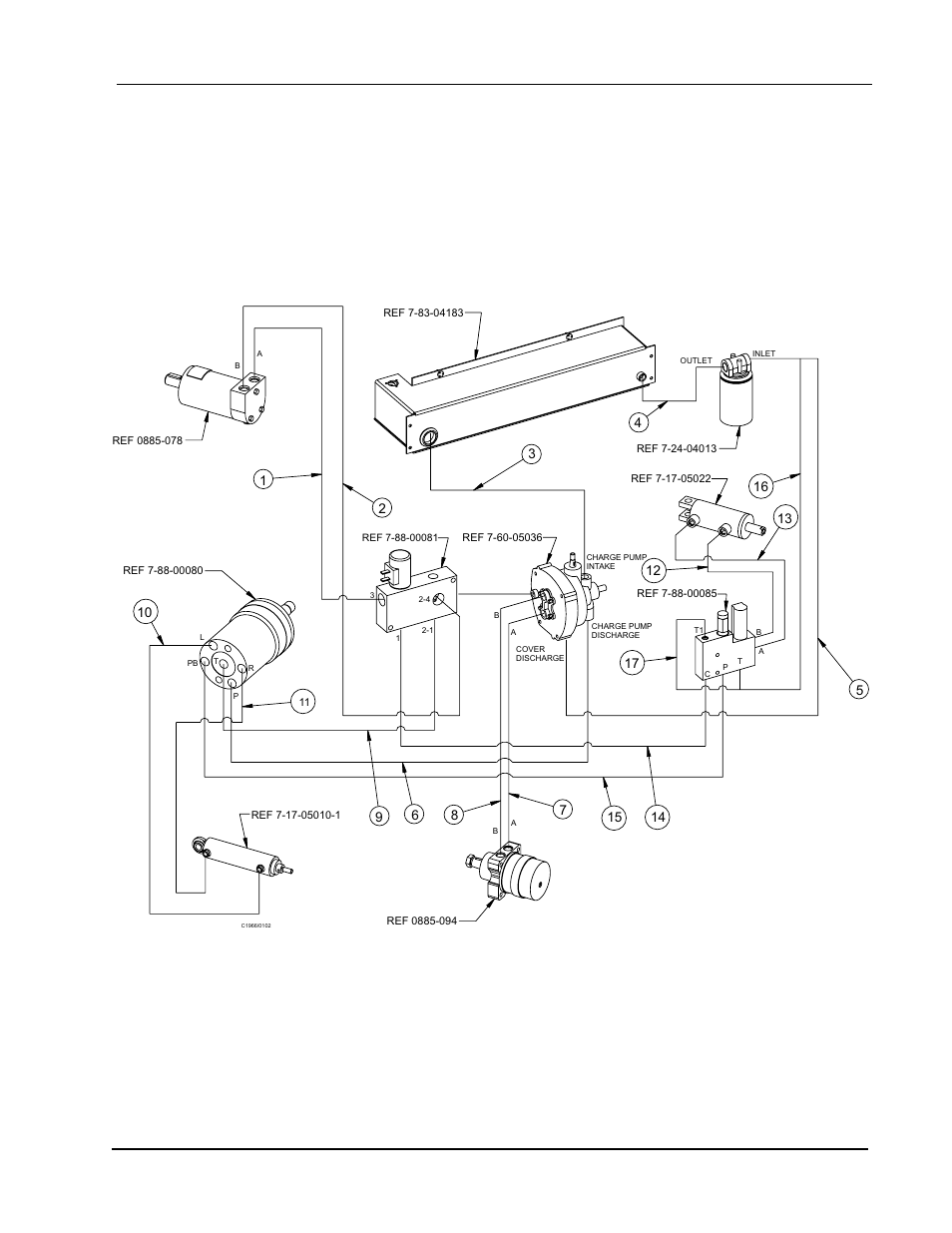 Hydraulic connection diagram - exploded view | Nilfisk-ALTO 2000 User Manual | Page 113 / 157