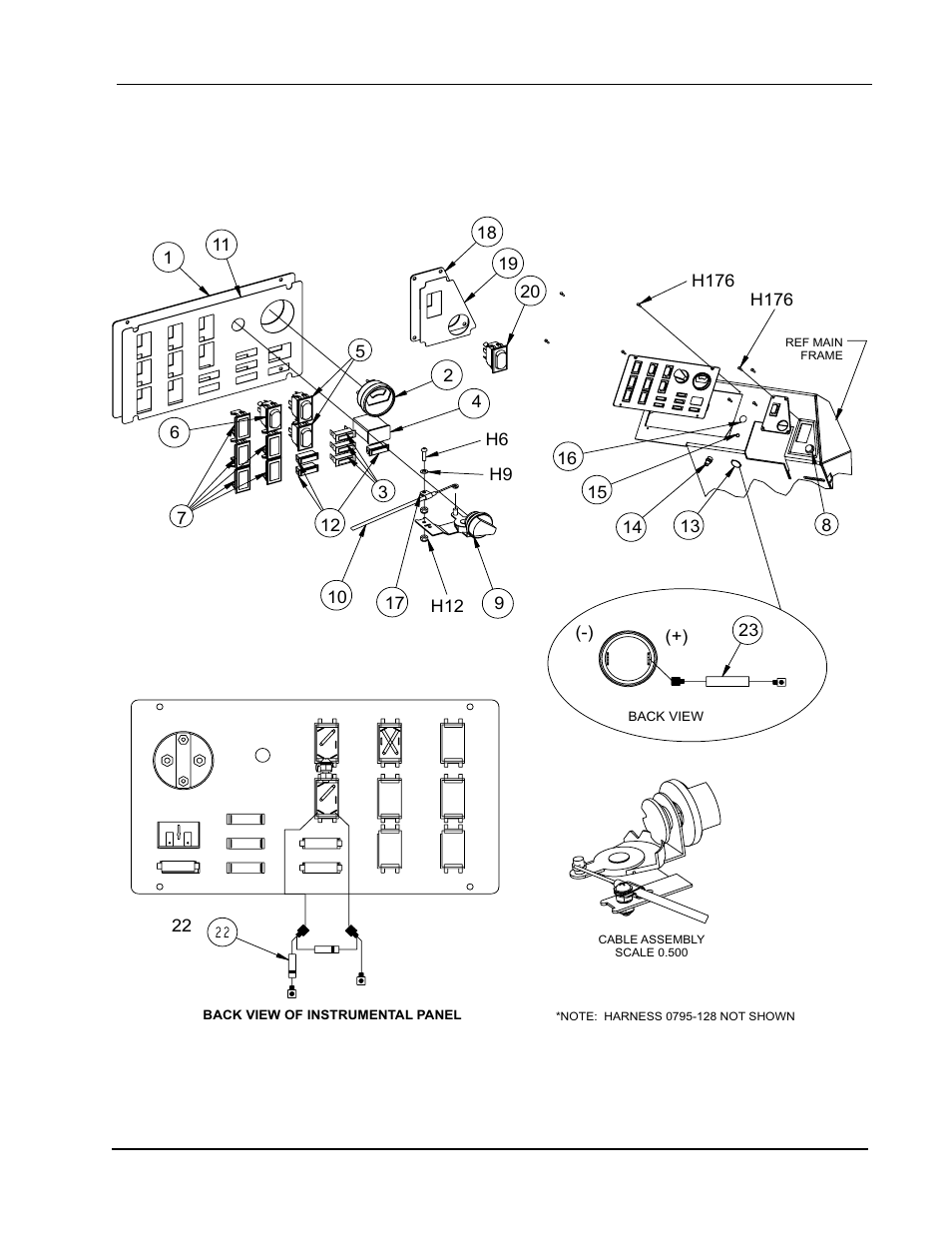 Instrument panel - exploded view | Nilfisk-ALTO 2000 User Manual | Page 125 / 157