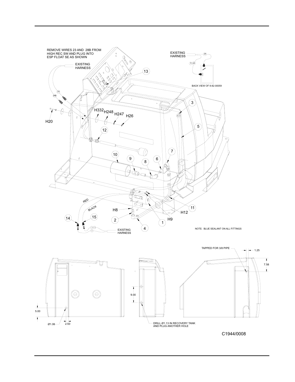 Esp recovery option - exploded view | Nilfisk-ALTO 2000 User Manual | Page 135 / 157
