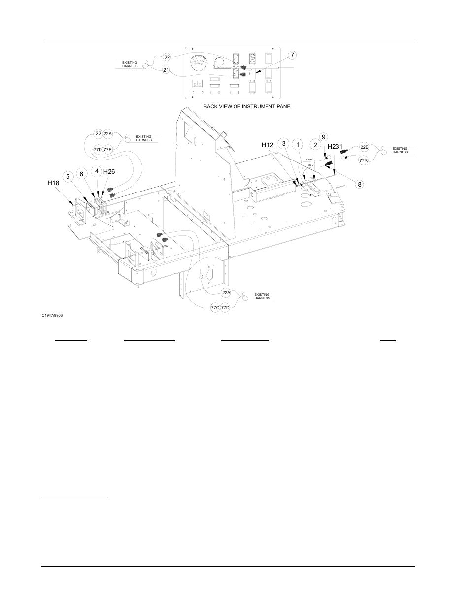 Light package, Key no. part number description qty | Nilfisk-ALTO 2000 User Manual | Page 138 / 157