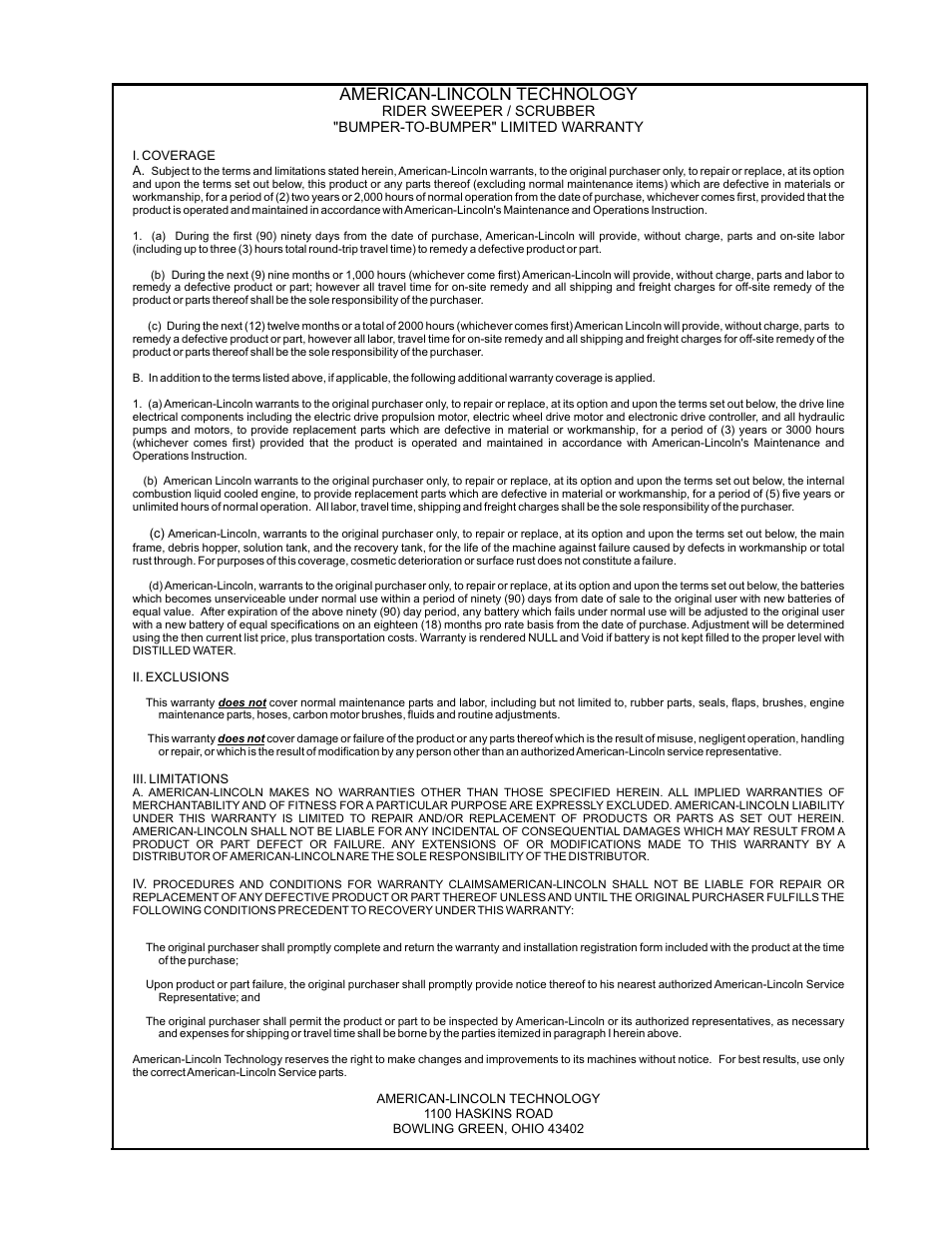 Warranty | Nilfisk-ALTO 2000 User Manual | Page 157 / 157