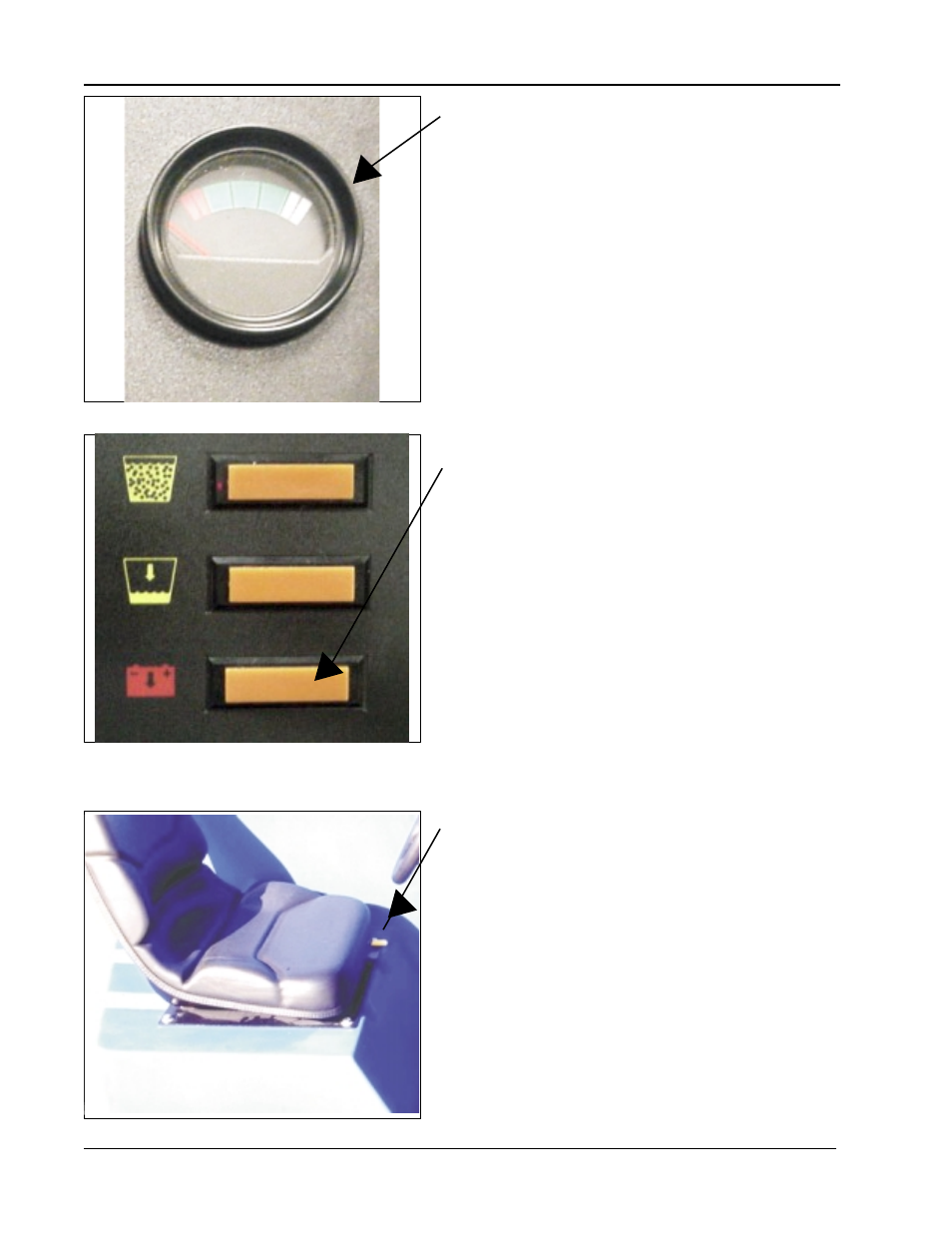 Battery condition meter, Battery condition light, Seat position adjustment | Nilfisk-ALTO 2000 User Manual | Page 17 / 157